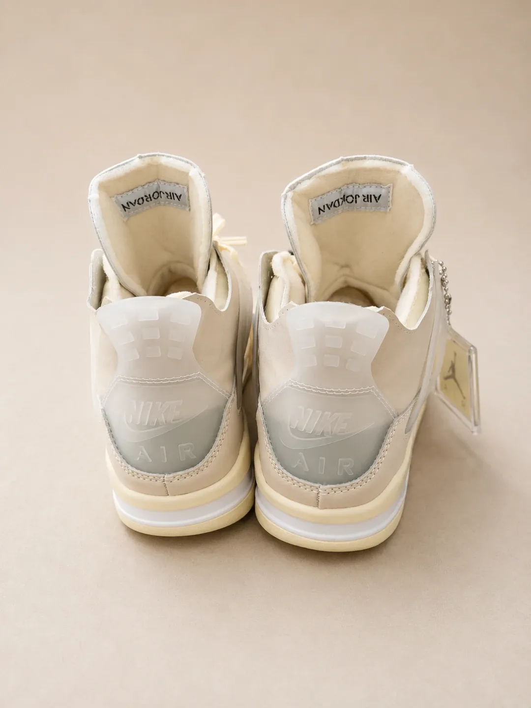 Air Jordan 4 "Off-White" Sail Sneakers - photo 3