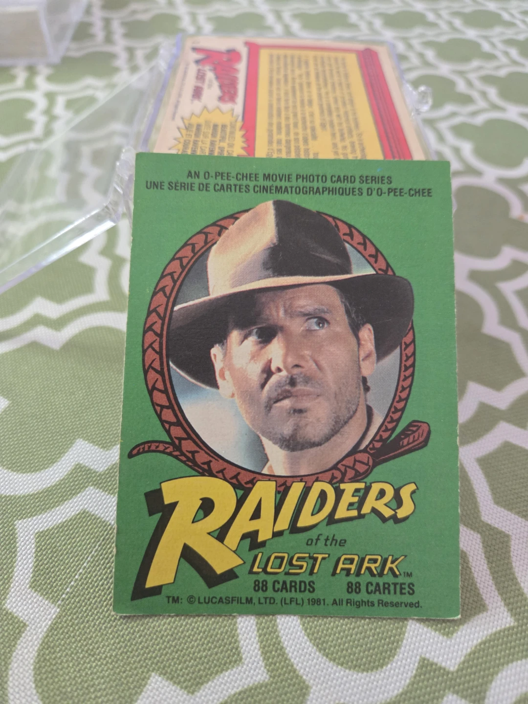 Raiders of the Lost Ark O-Pee-Chee Movie Photo Card Set