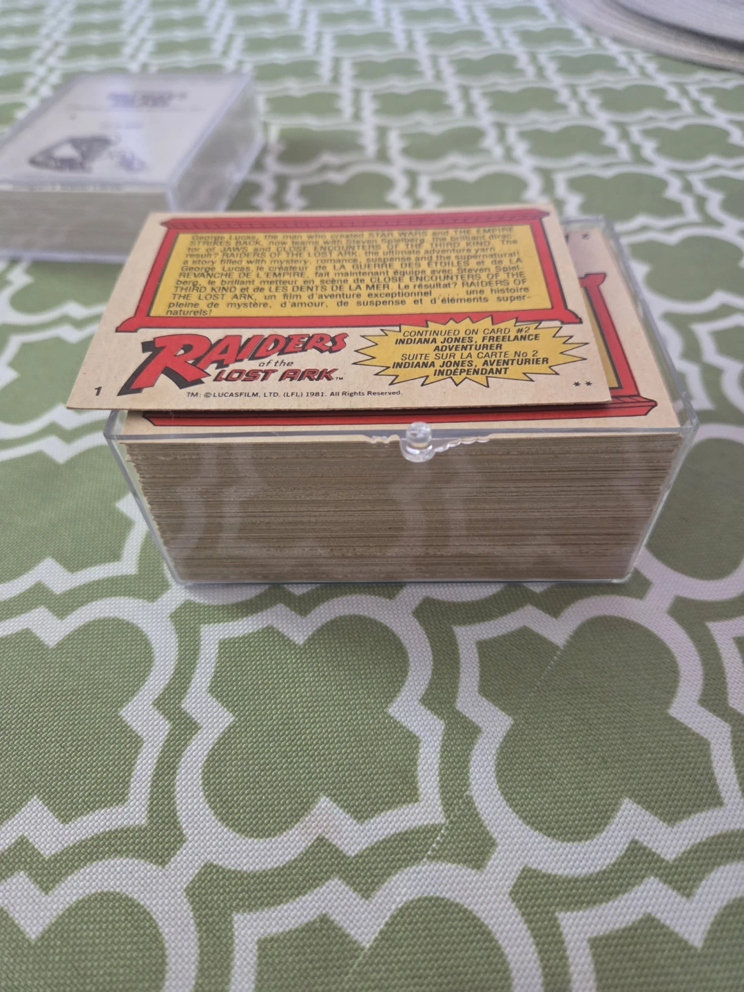 Raiders of the Lost Ark O-Pee-Chee Movie Photo Card Set - photo 3