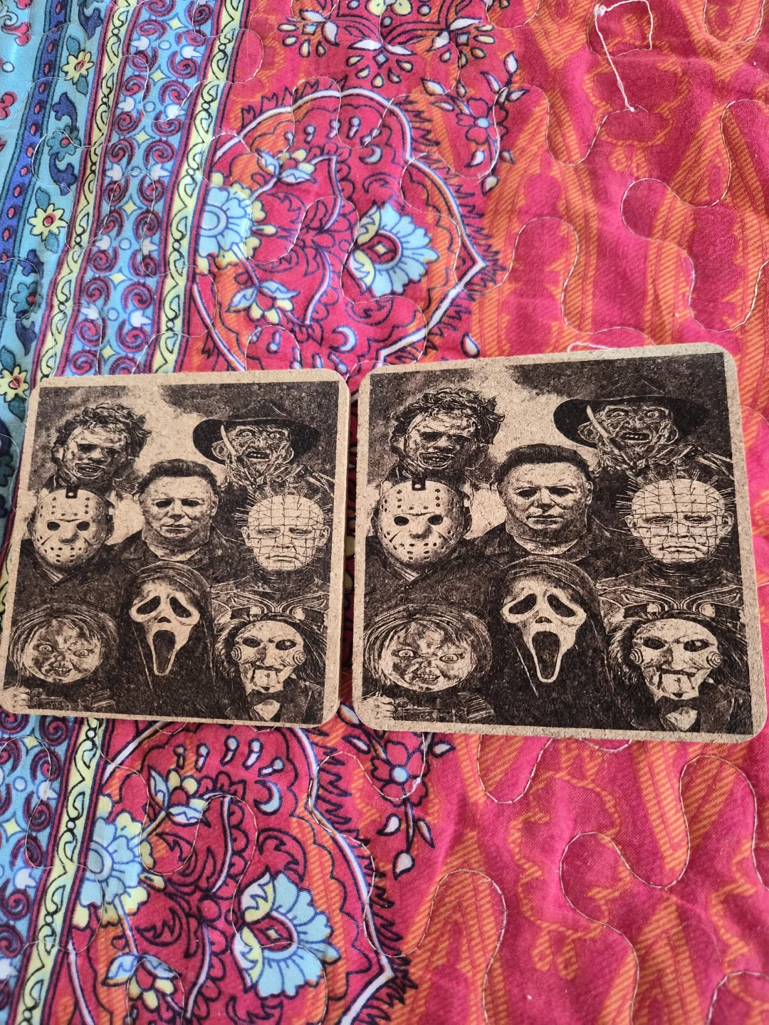 Horror Movie Character Coasters (Set of 2)
