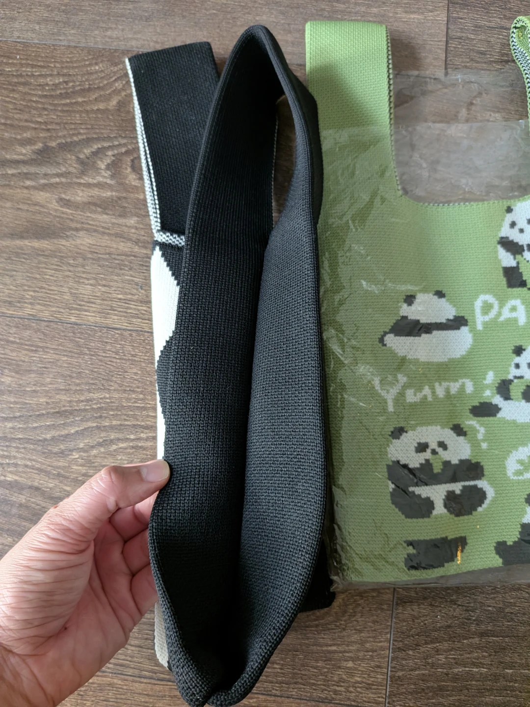 Set of 2 knitted tote bags - photo 2