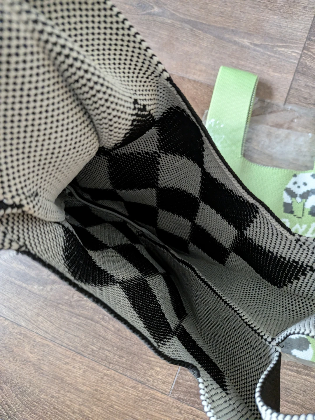 Set of 2 knitted tote bags - photo 3