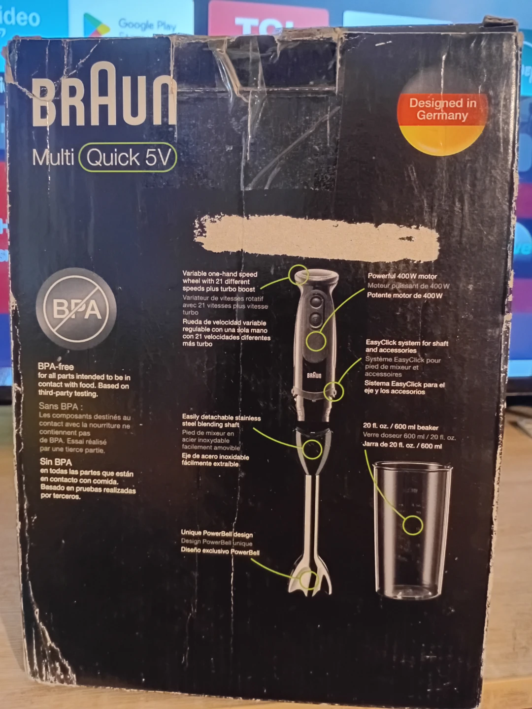 Braun Multi Quick 5V Hand Blender BNIB - photo 2