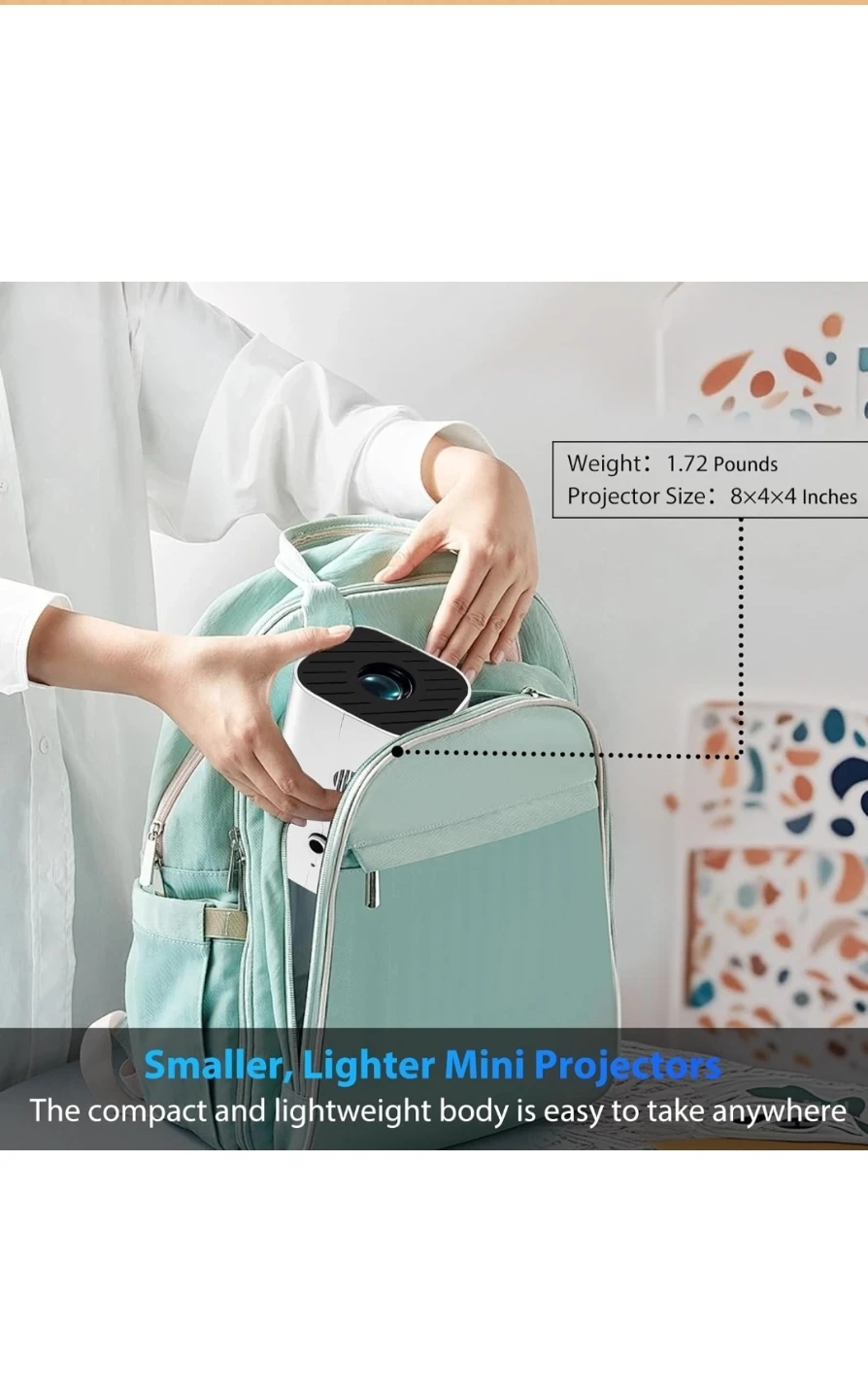 YGSKK  Mini Portable Projector (Built-in Speaker and Bluetooth - photo 4