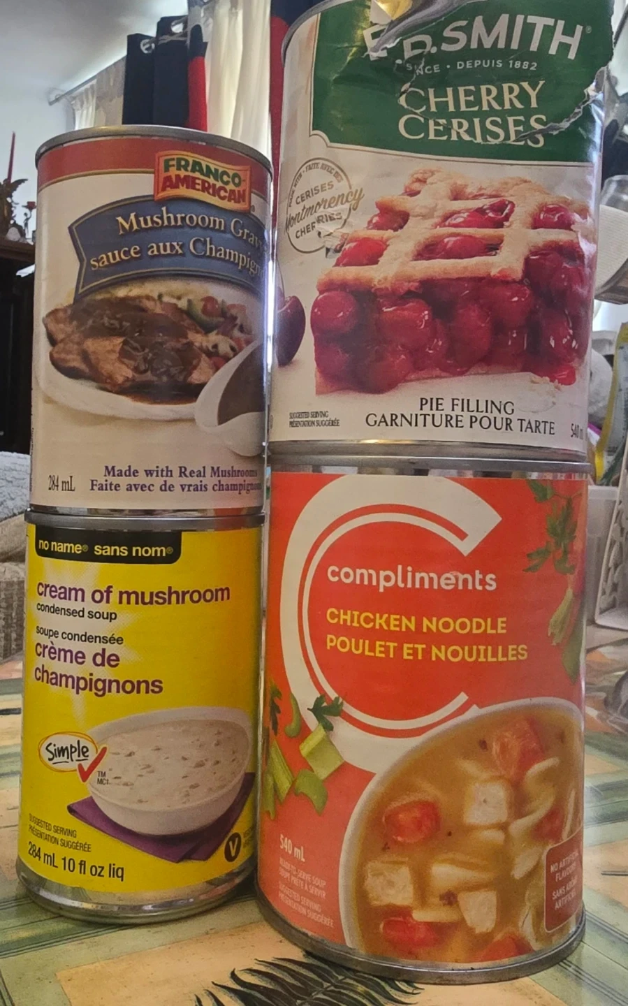 Franco-American Mushroom Gravy & Compliments Chicken Noodle Soup