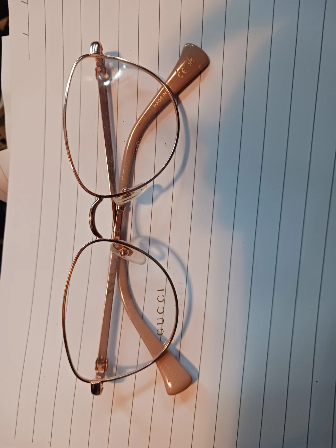 Gucci Eyeglasses Frames Rose Gold