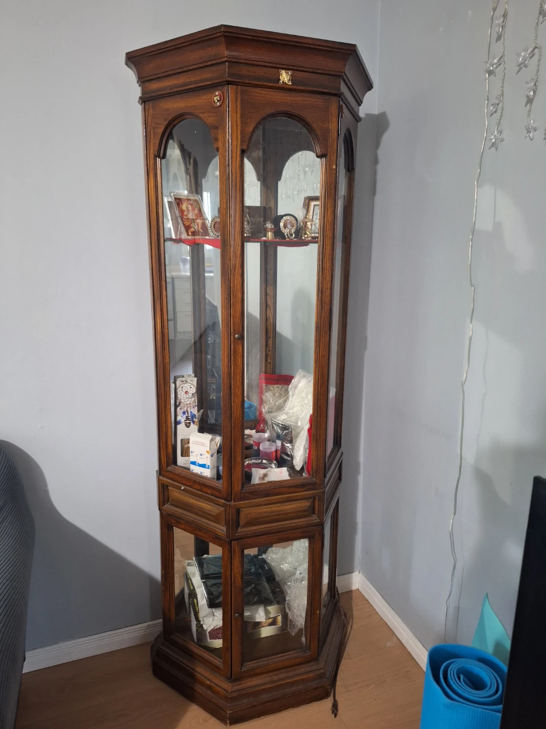 Wooden Curio Cabinet