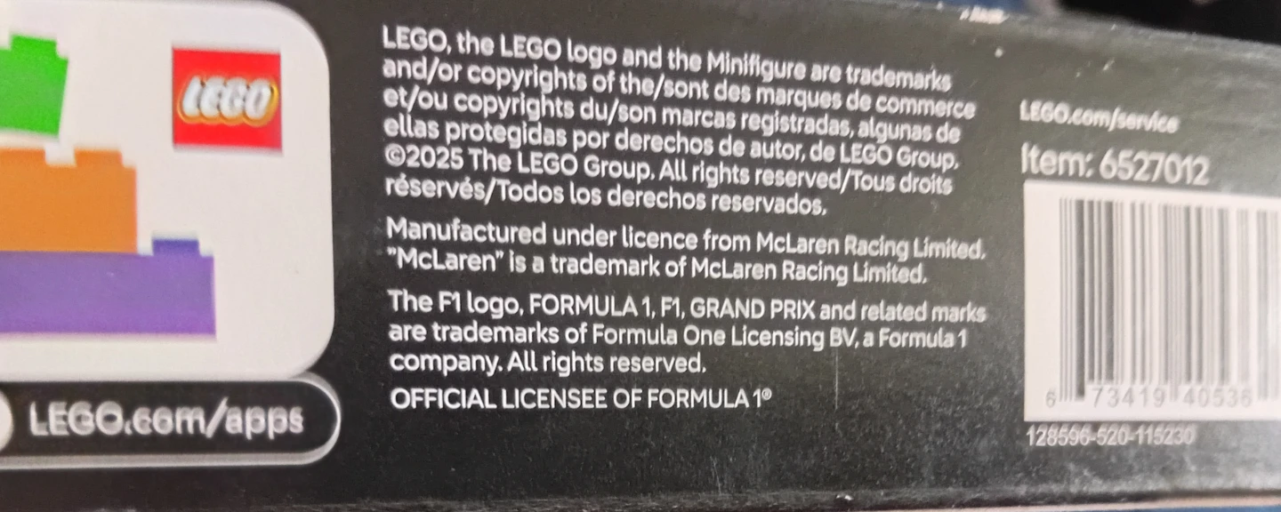 LEGO Speed Champions McLaren F1 Team MCL38 Set 77251 - photo 5