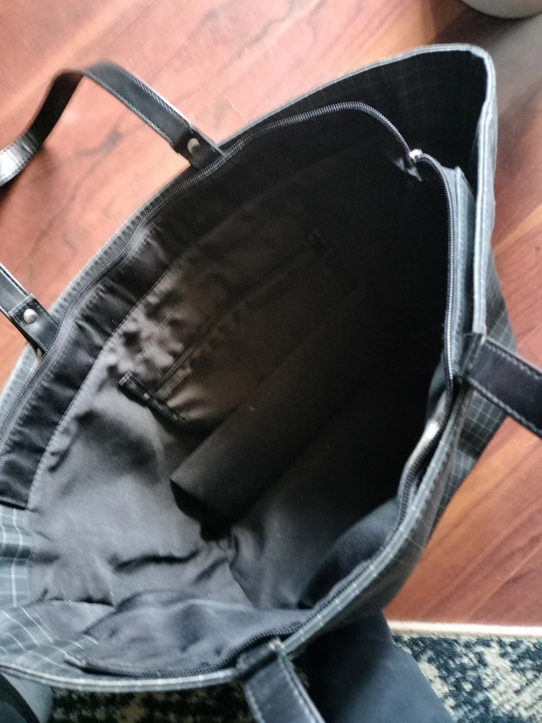 Grey Plaid Tote Bag - photo 2