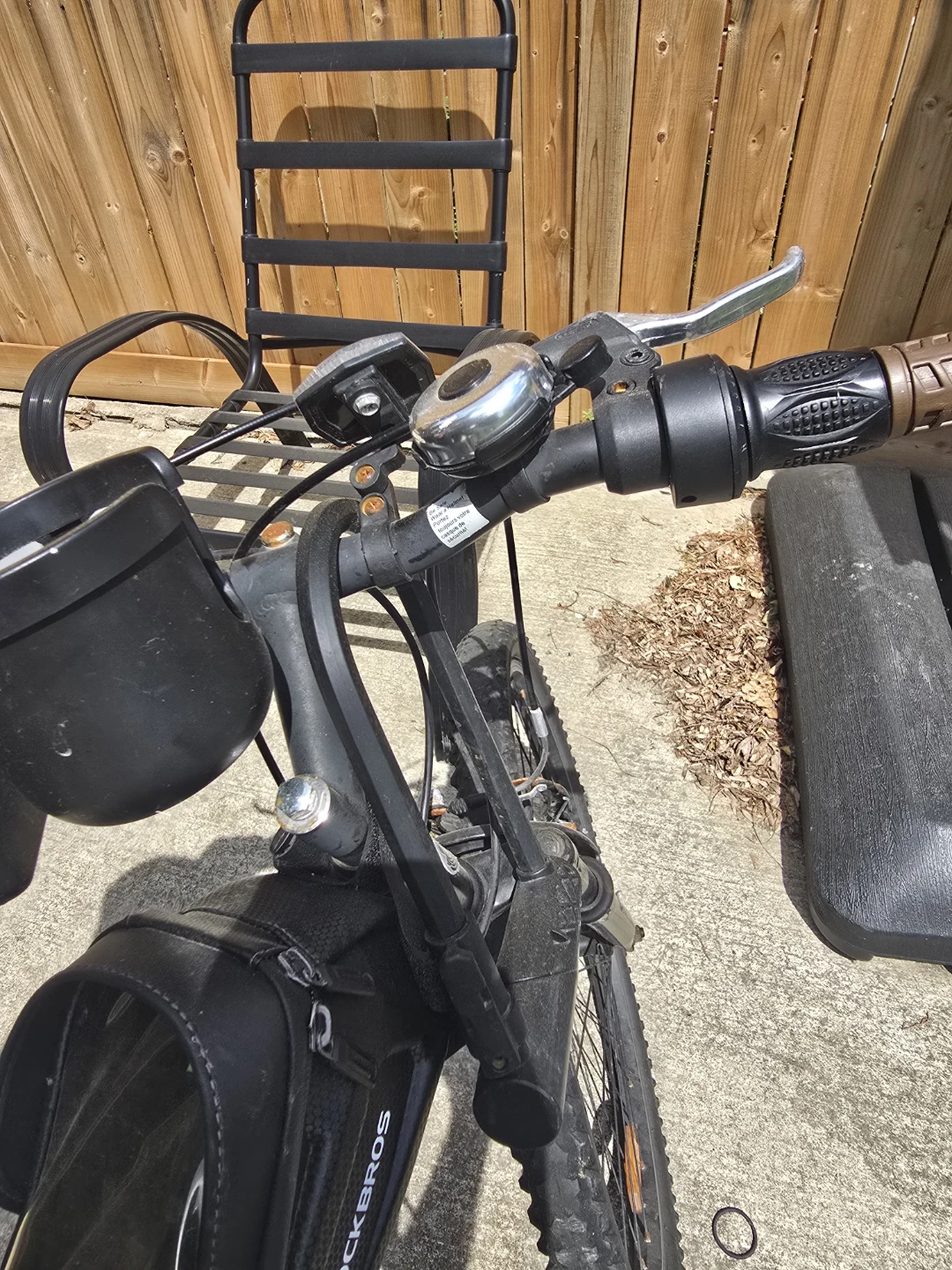 Black Mountain Bike with Front and Rear Baskets - photo 3