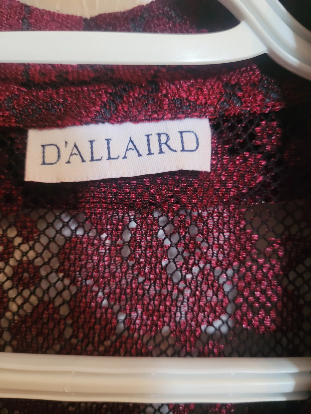 D'Allaird Lace Blouse - Burgundy - photo 3