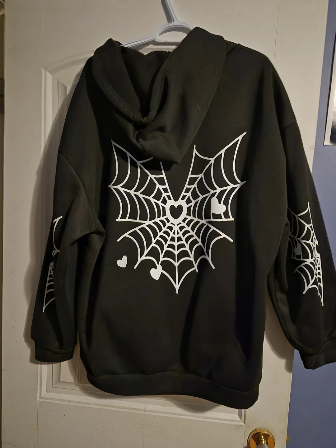 Black Spiderweb Hoodie 4xl