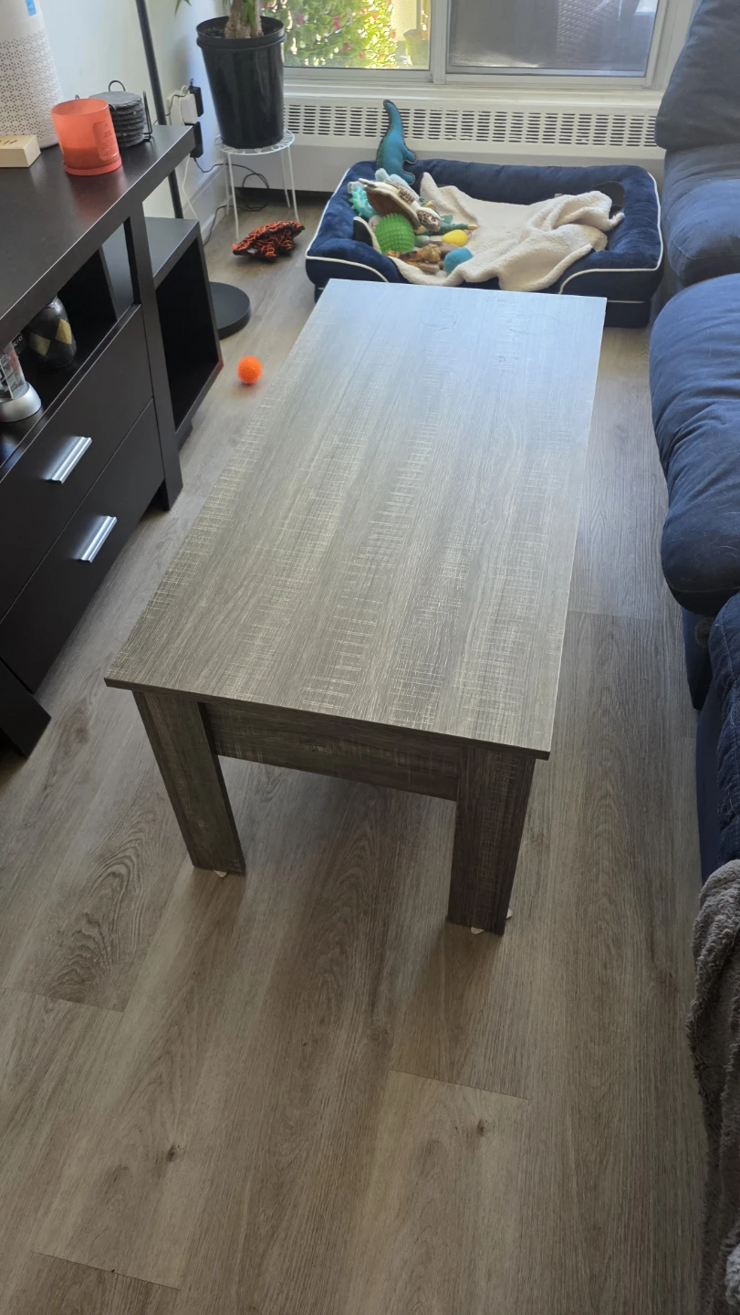 Lift Top Coffee Table - Grey Wood Grain