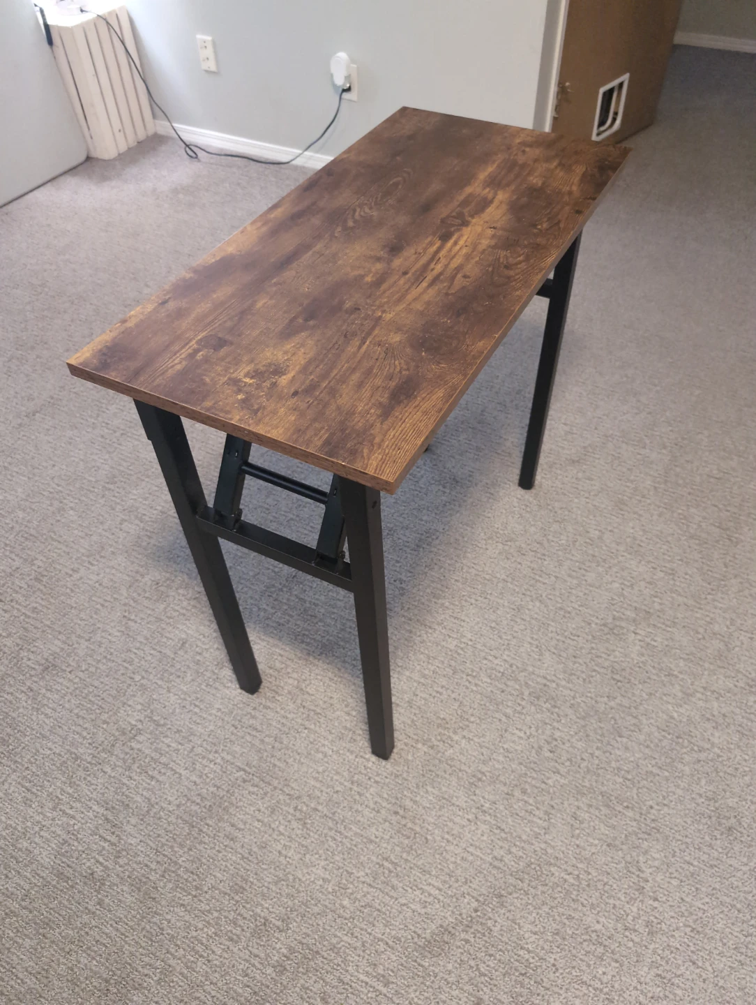 Foldable Desk with Rustic Wood Top - photo 2