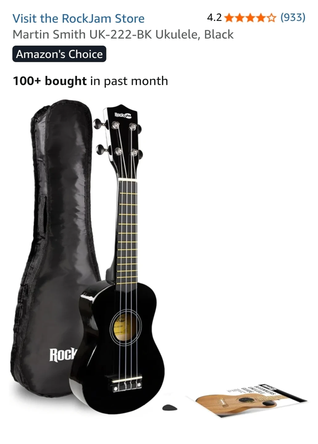 Martin Smith UK-222-BK Soprano Ukulele - photo 4