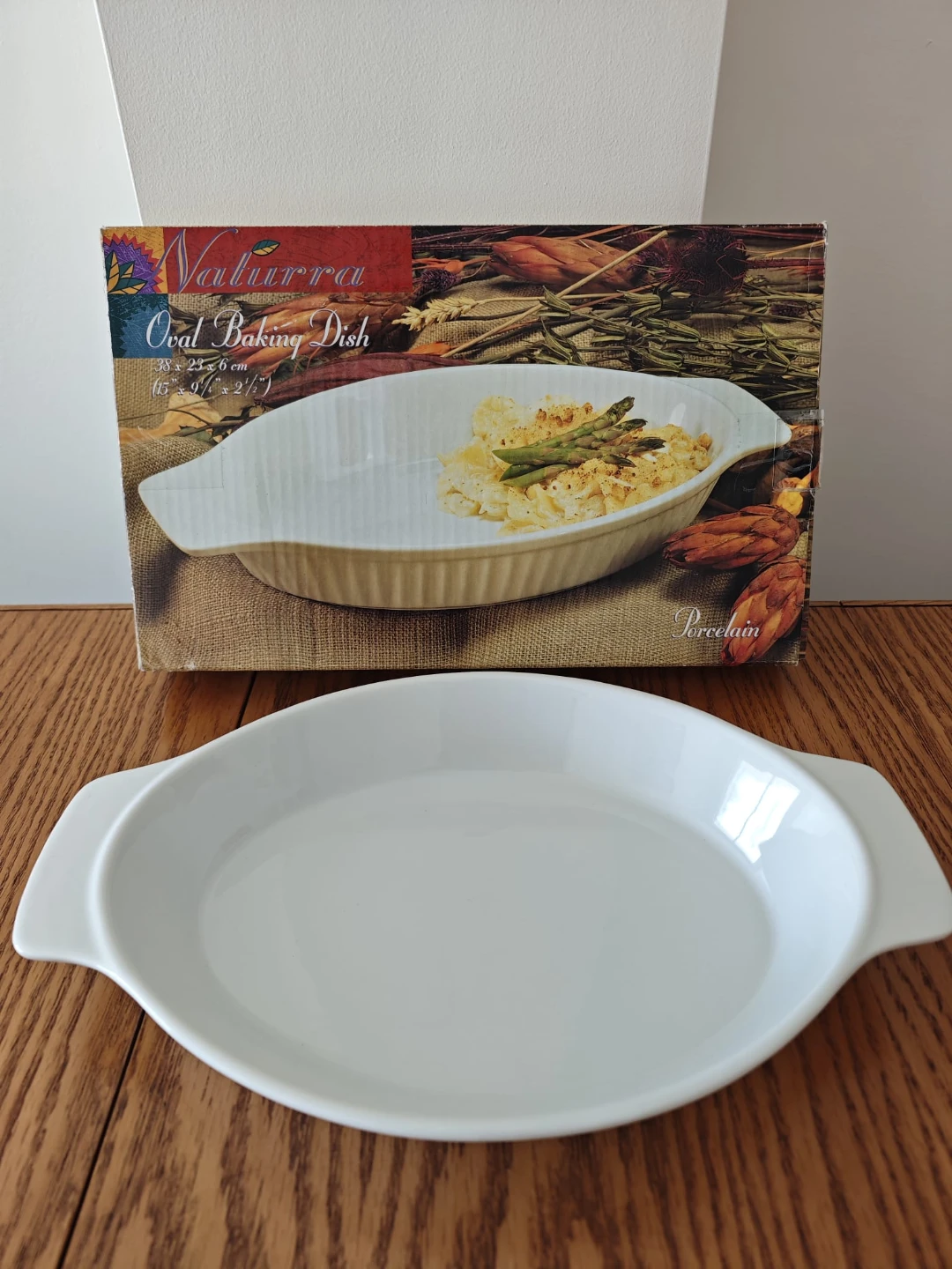 Naturra Oval Baking Dish - White Porcelain