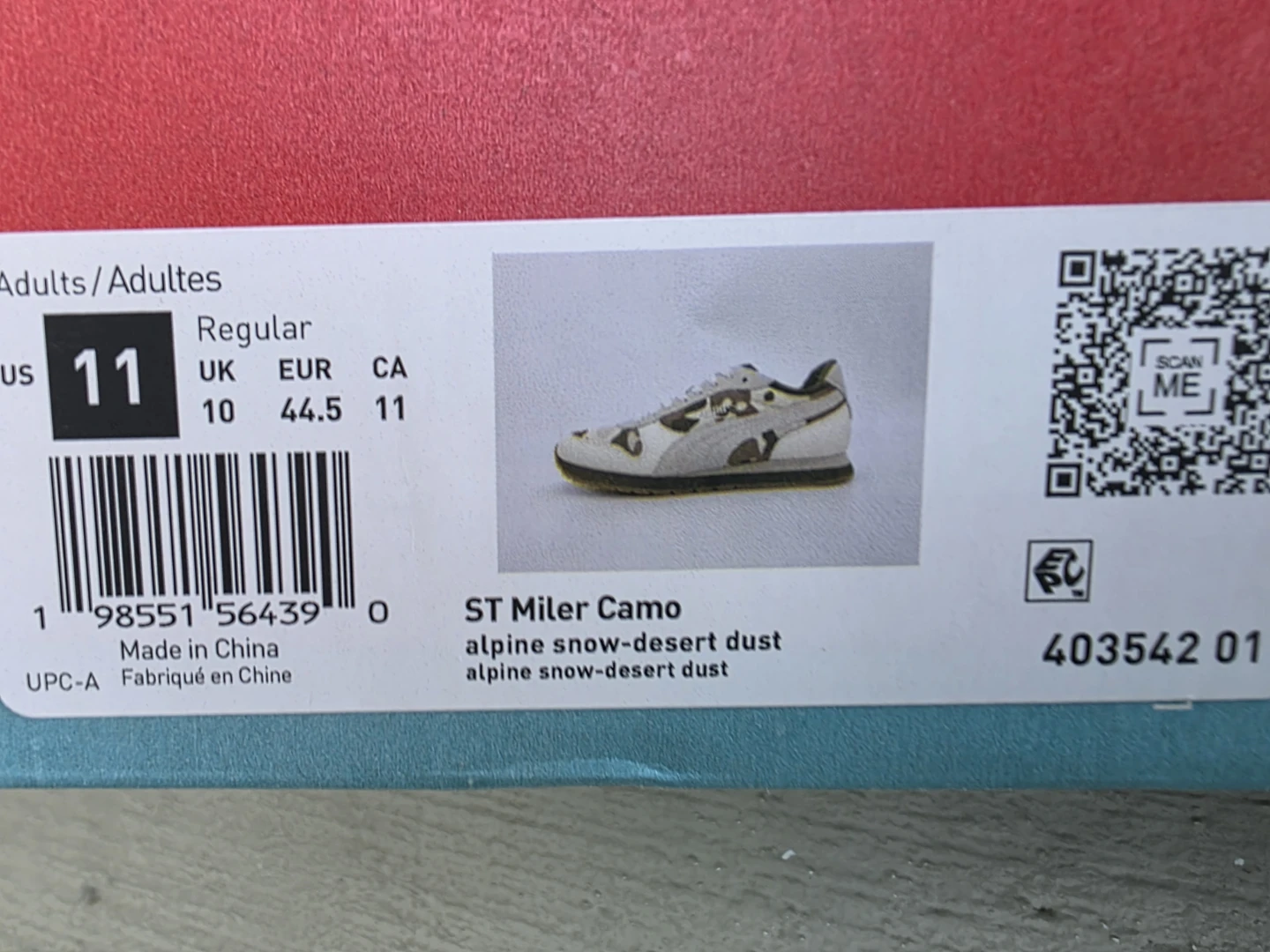 Puma ST Miler Camo Running Shoes Size 11