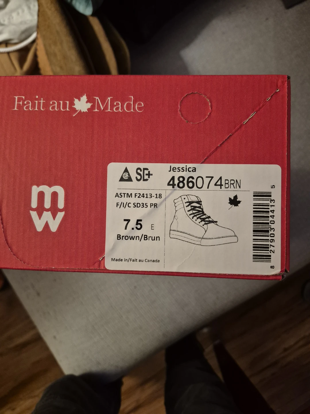 Women’s Steel Toe Work Shoes – Mellow Walk Jessica – Size 7.5 - photo 3