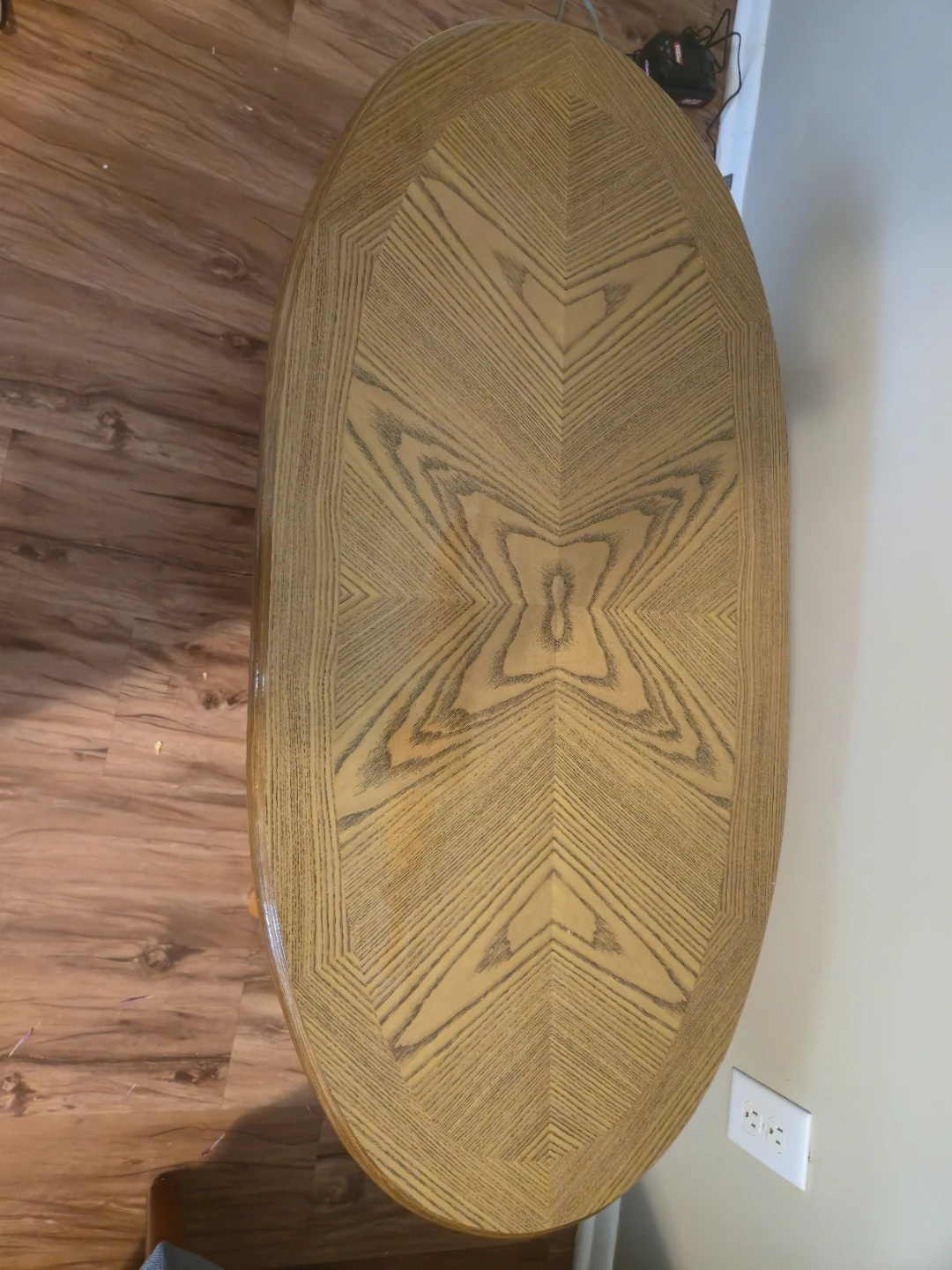 Oval Wood Coffee Table