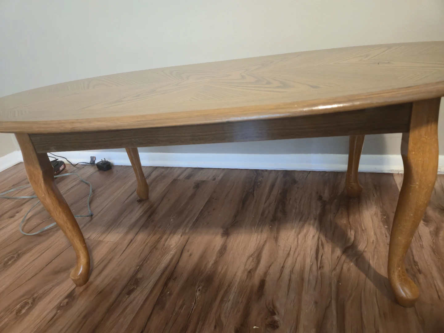 Oval Wood Coffee Table - photo 2