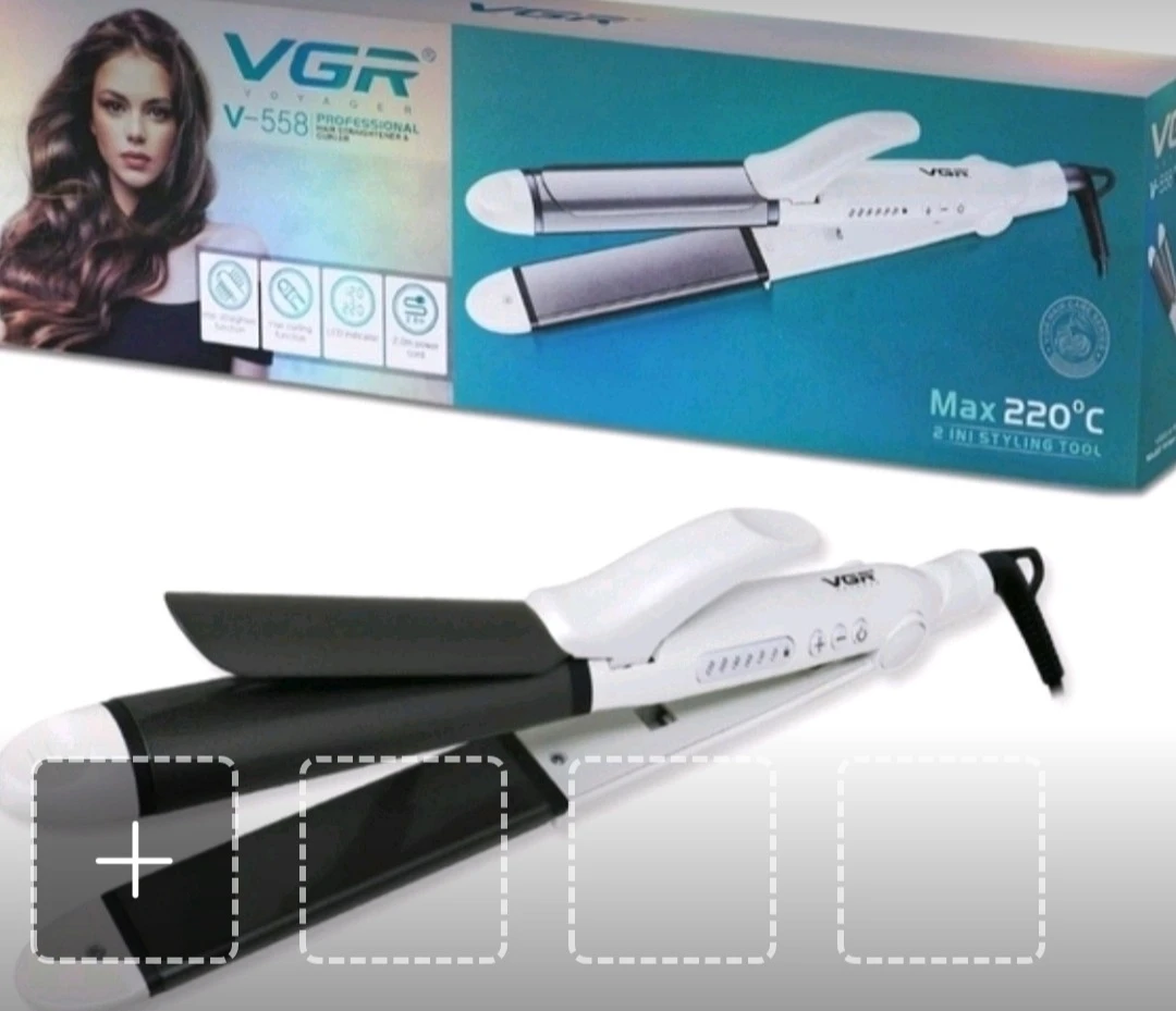 VGR V-558 2-in-1 Hair Straightener & Curler