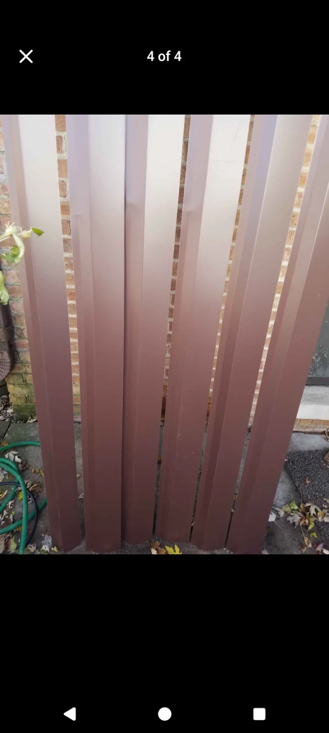 Lot of 6 Brown aluminum drip edge custom made - photo 4