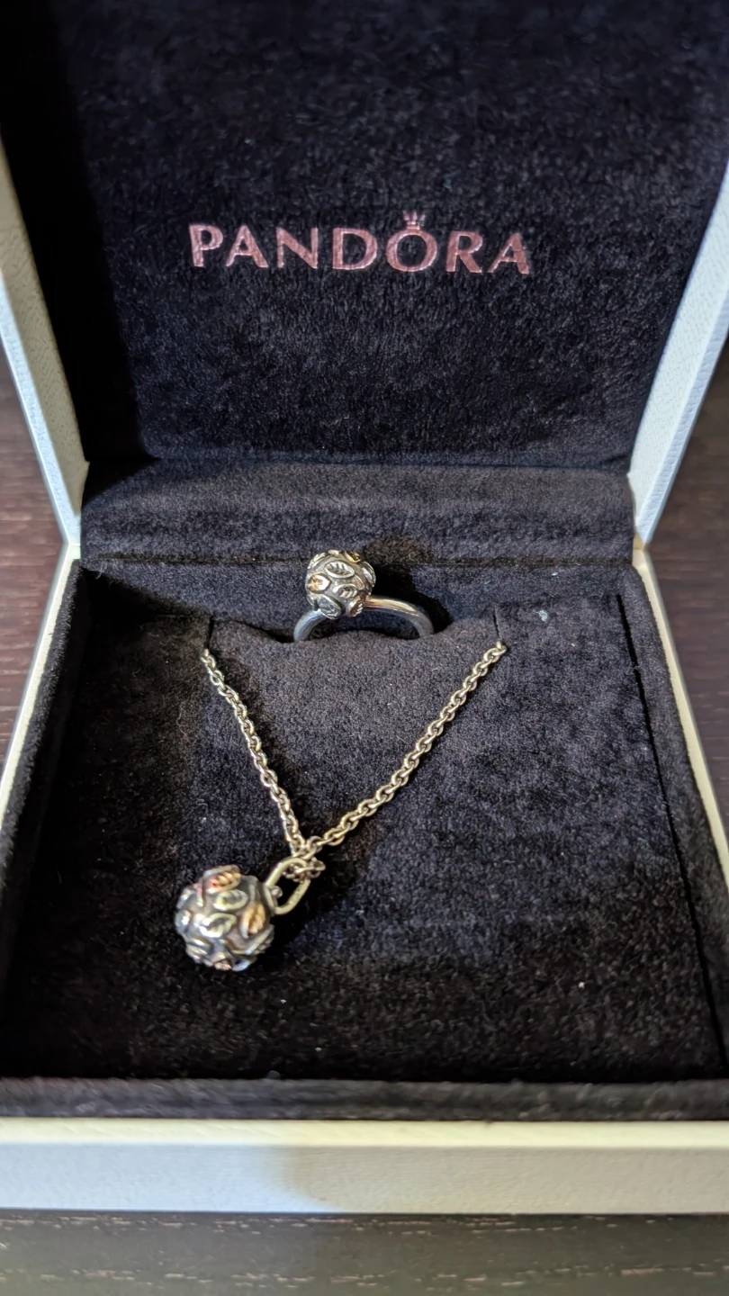 Pandora Ring and Necklace Set