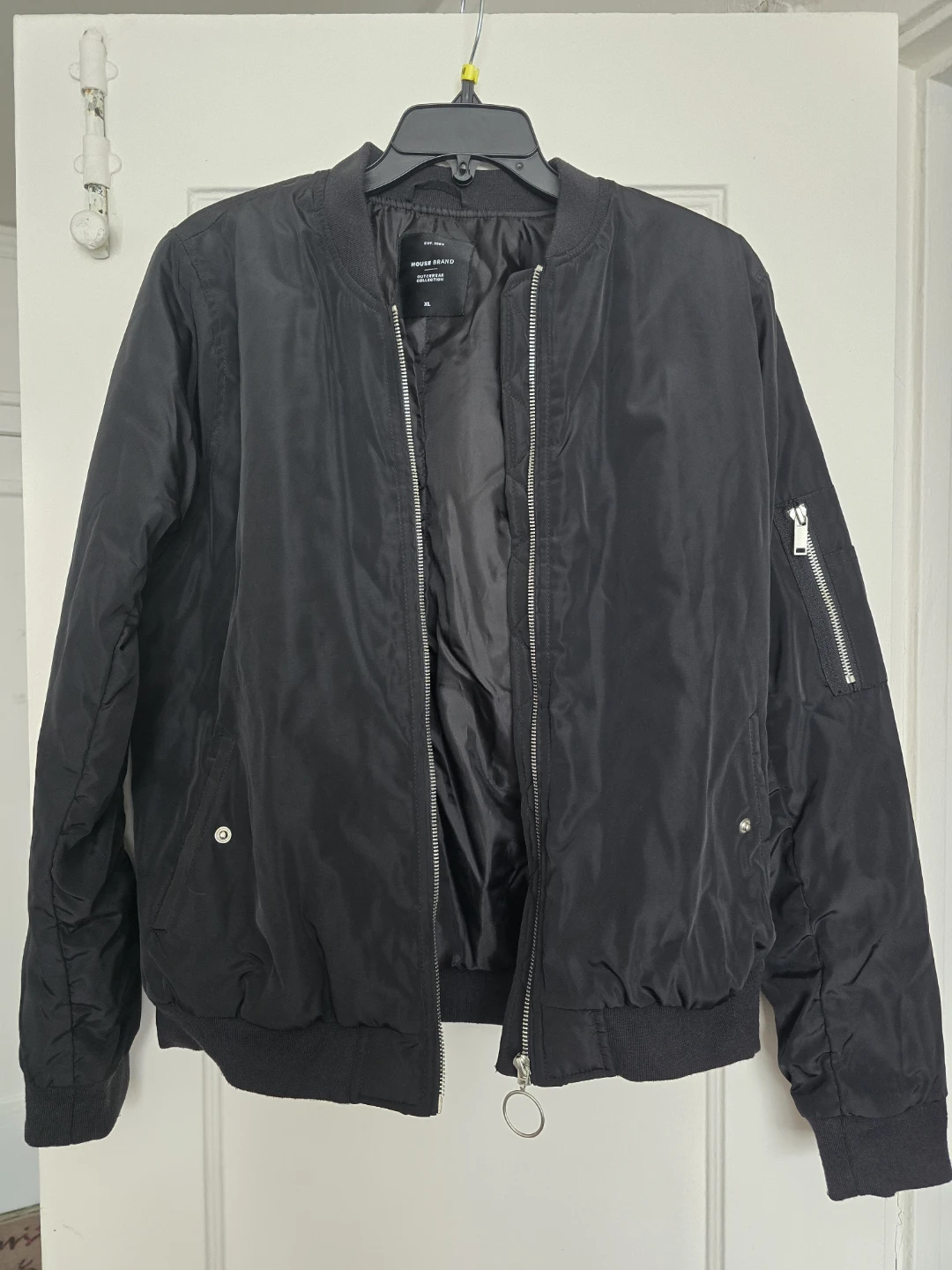 House Brand Black Bomber Jacket XL