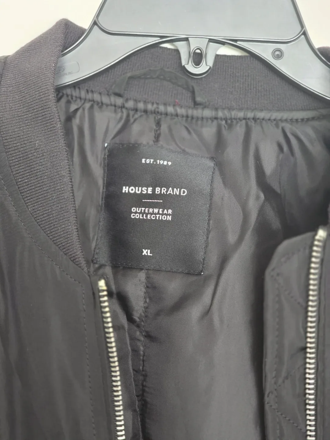 House Brand Black Bomber Jacket XL - photo 2