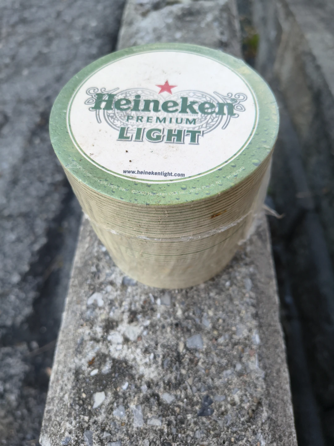 Heineken light coasters