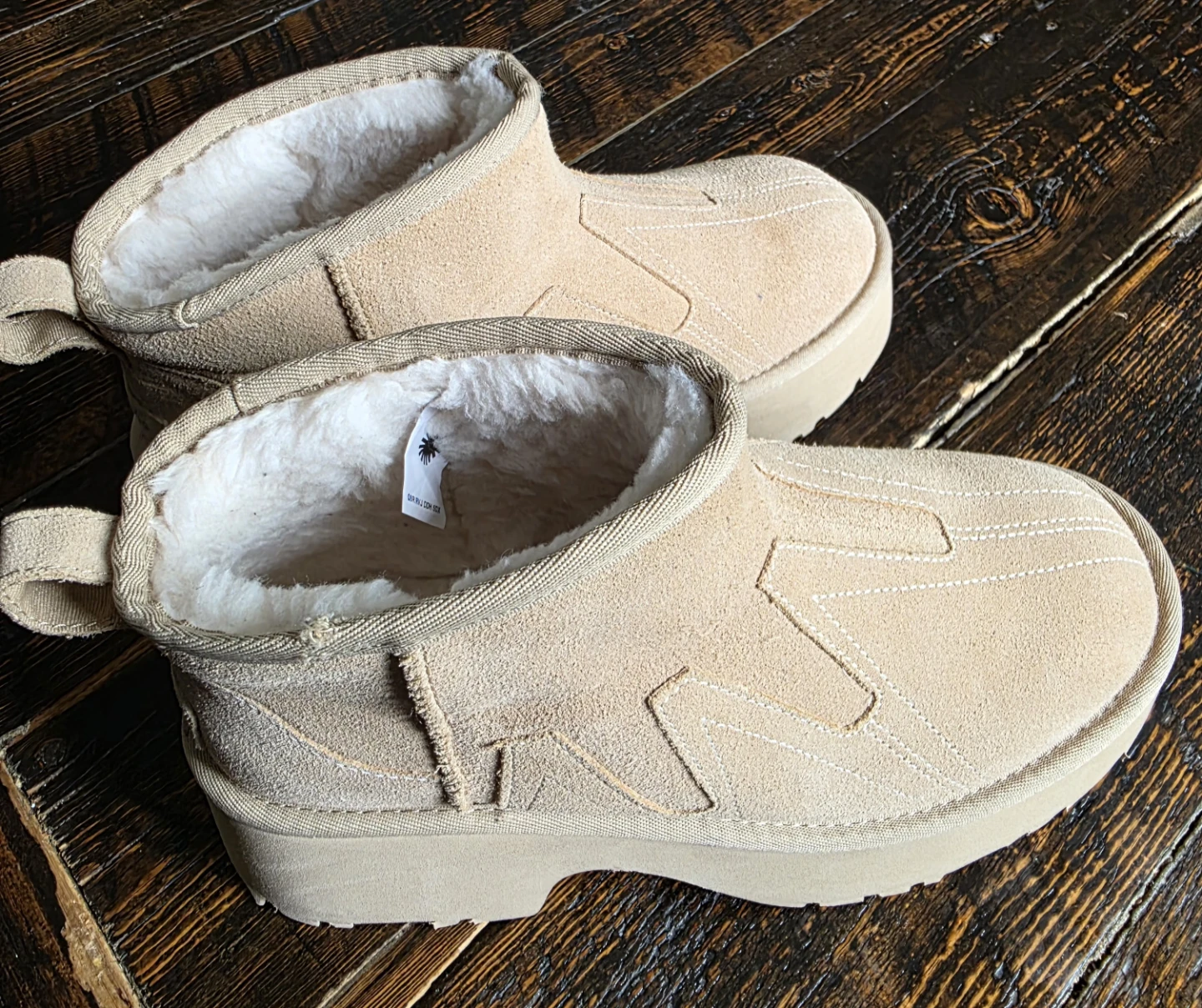 UGG CLASSIC ULTRA MINI HEIGHTS HICKORY PLATFORM BOOTS SIZE 10 - photo 3