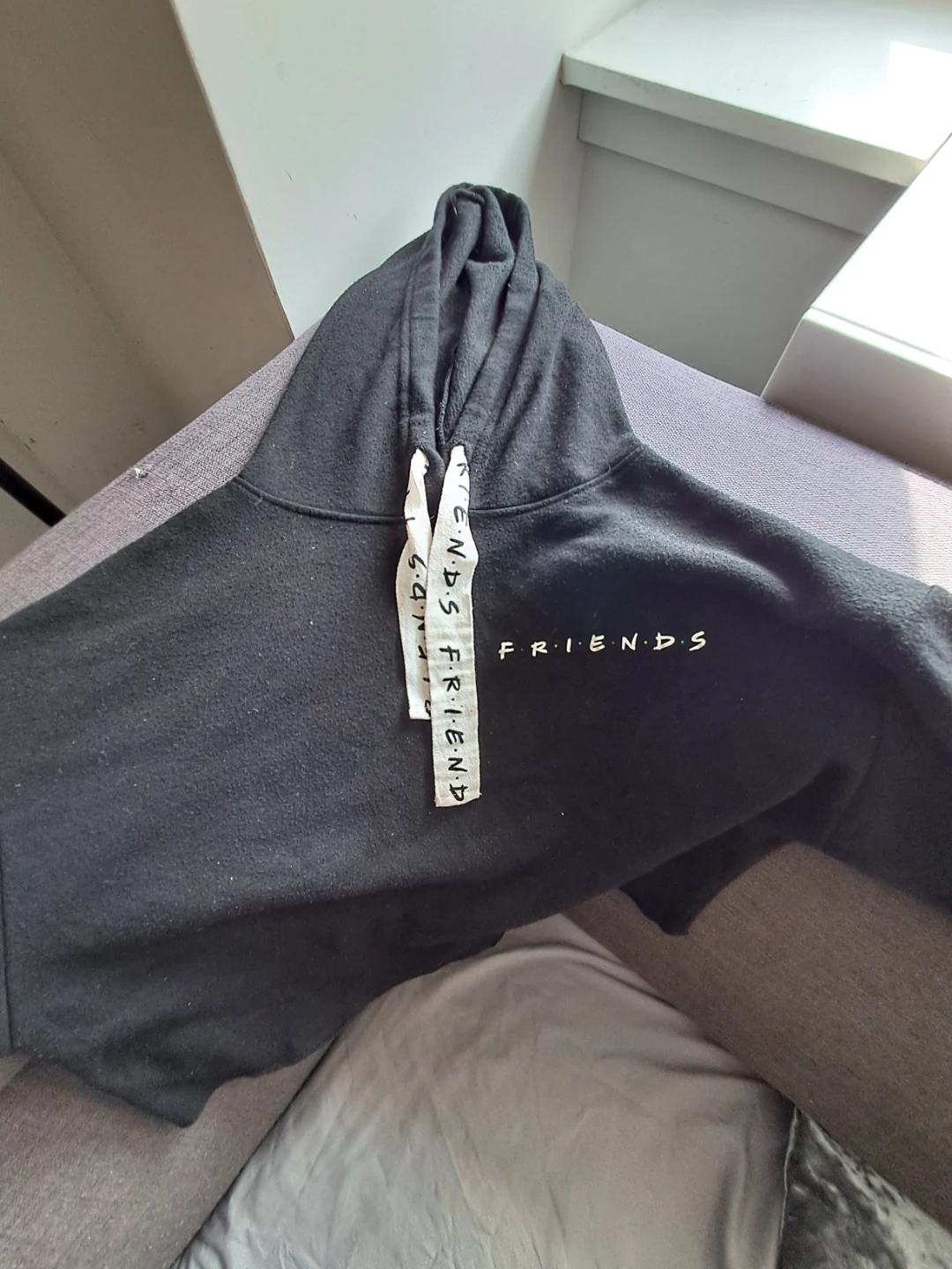 Friends The Television Series Black Hoodie XS