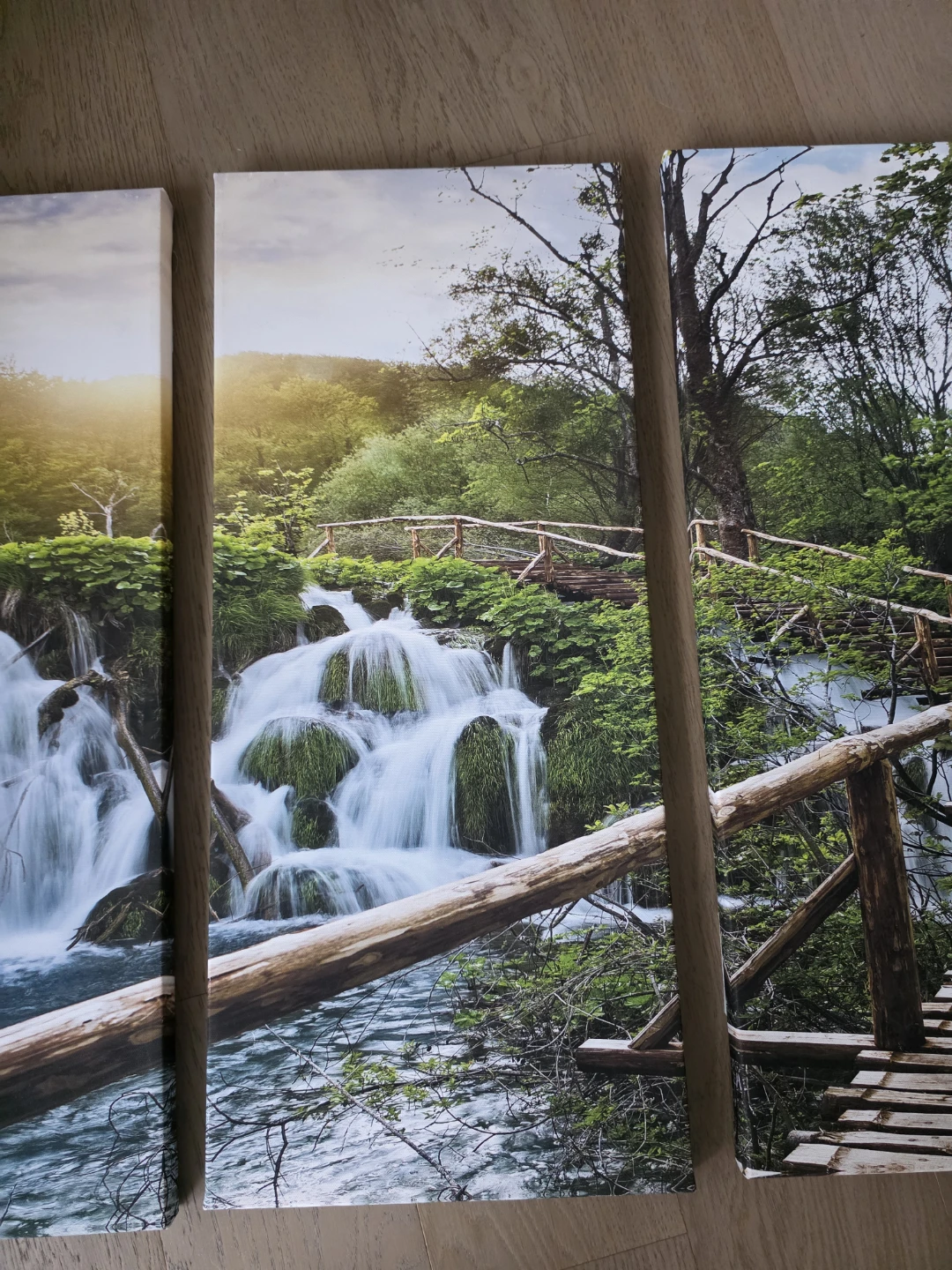 Set of 4 Waterfall Landscape Canvas Prints - photo 4
