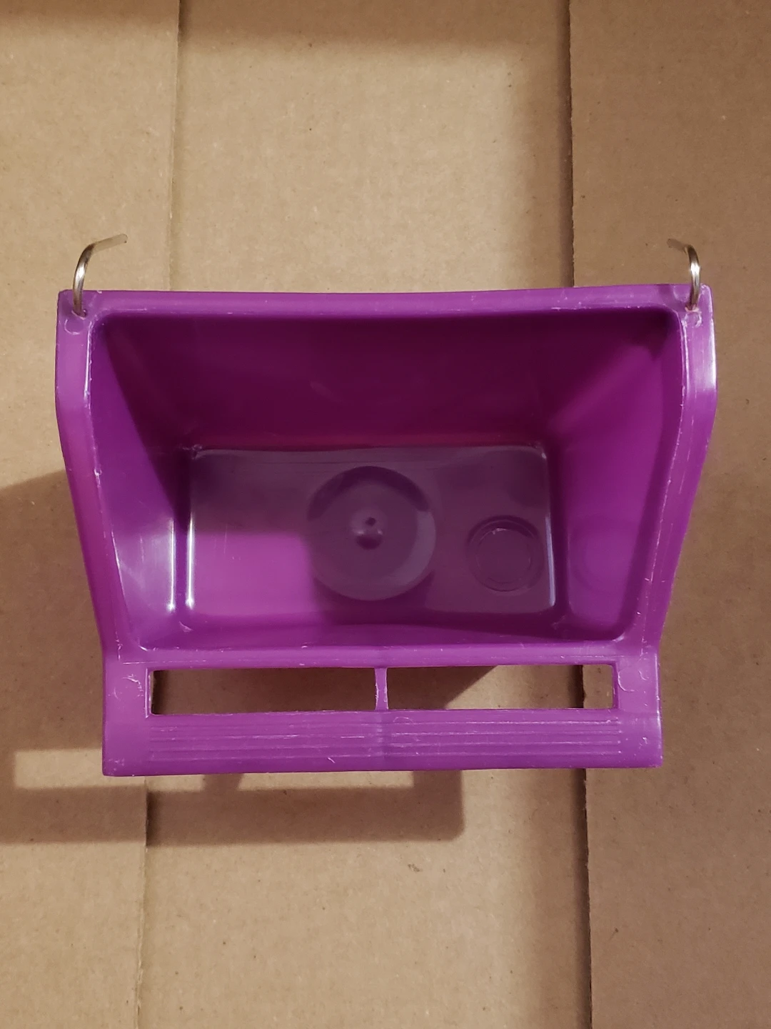 Purple Bird Feeder Dish / Water Cup
