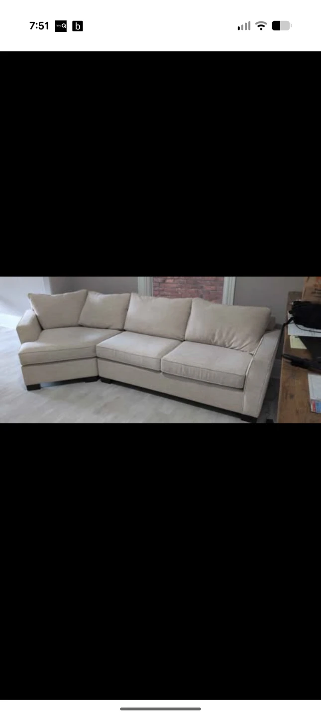 Beige Sectional Sofa - photo 2