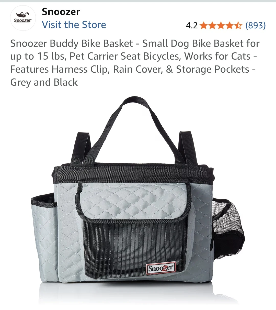 Dog basket for bikes
