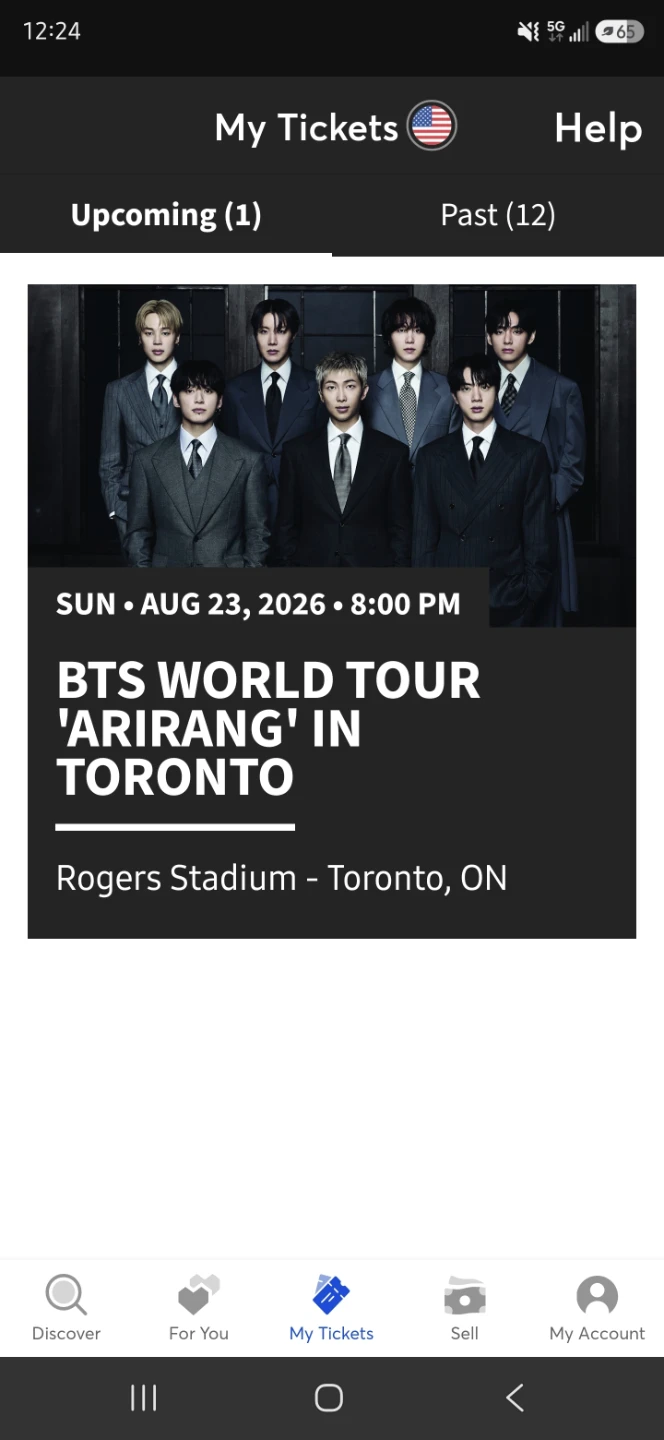 💜 BTS Arirang Concert Toronto Ticket for Sale 💜