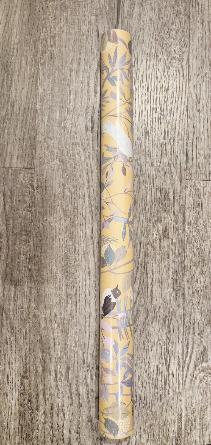 Botanical wallpaper flowers and birds, Peel & Stick 17.7"x78" - photo 2