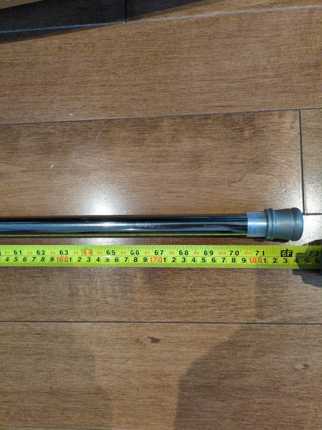 NEW - adjustable Chrome Curtain Rod