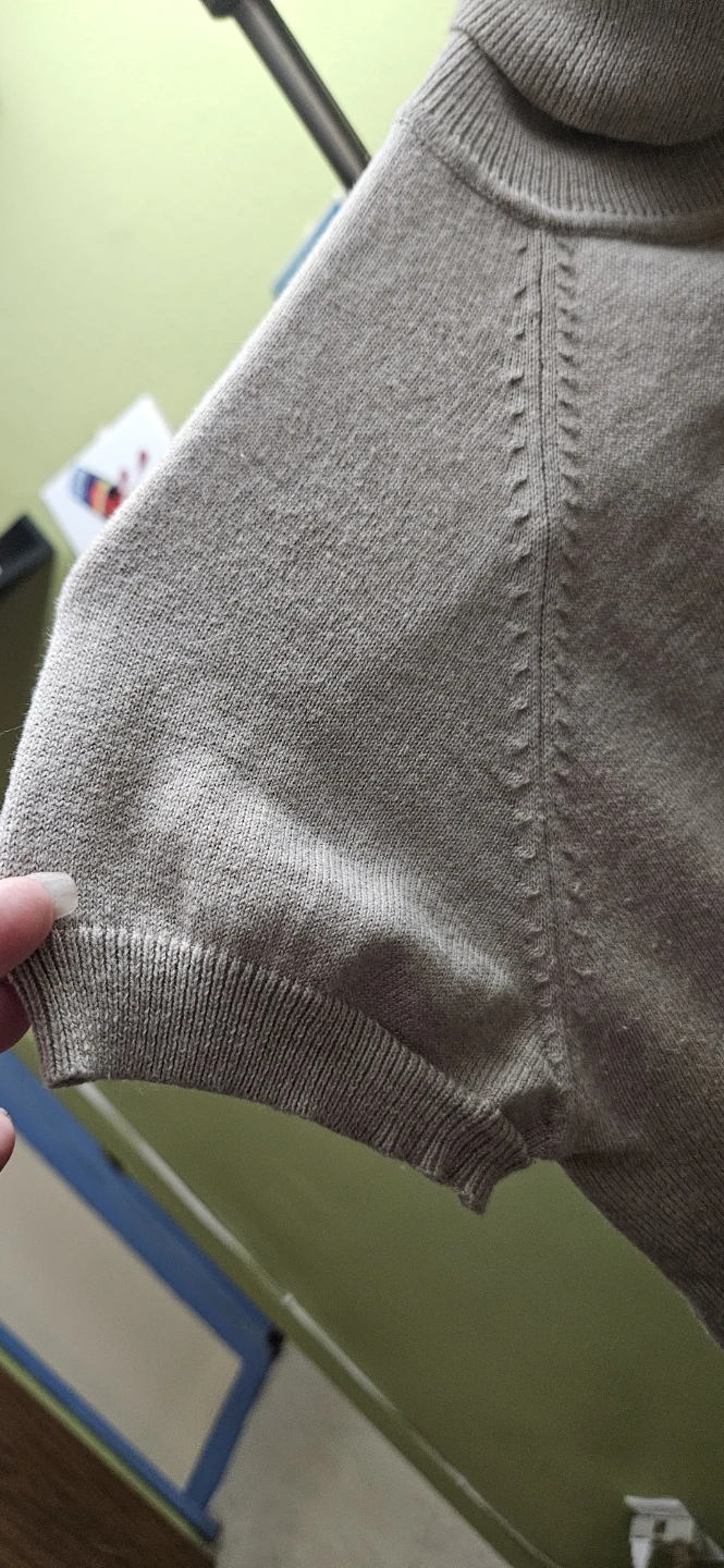 ZARA Short Sleeve Turtleneck Sweater - photo 3