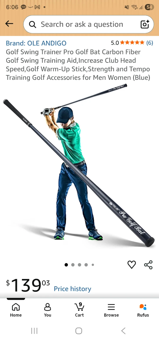 golf swing trainer bat - photo 5