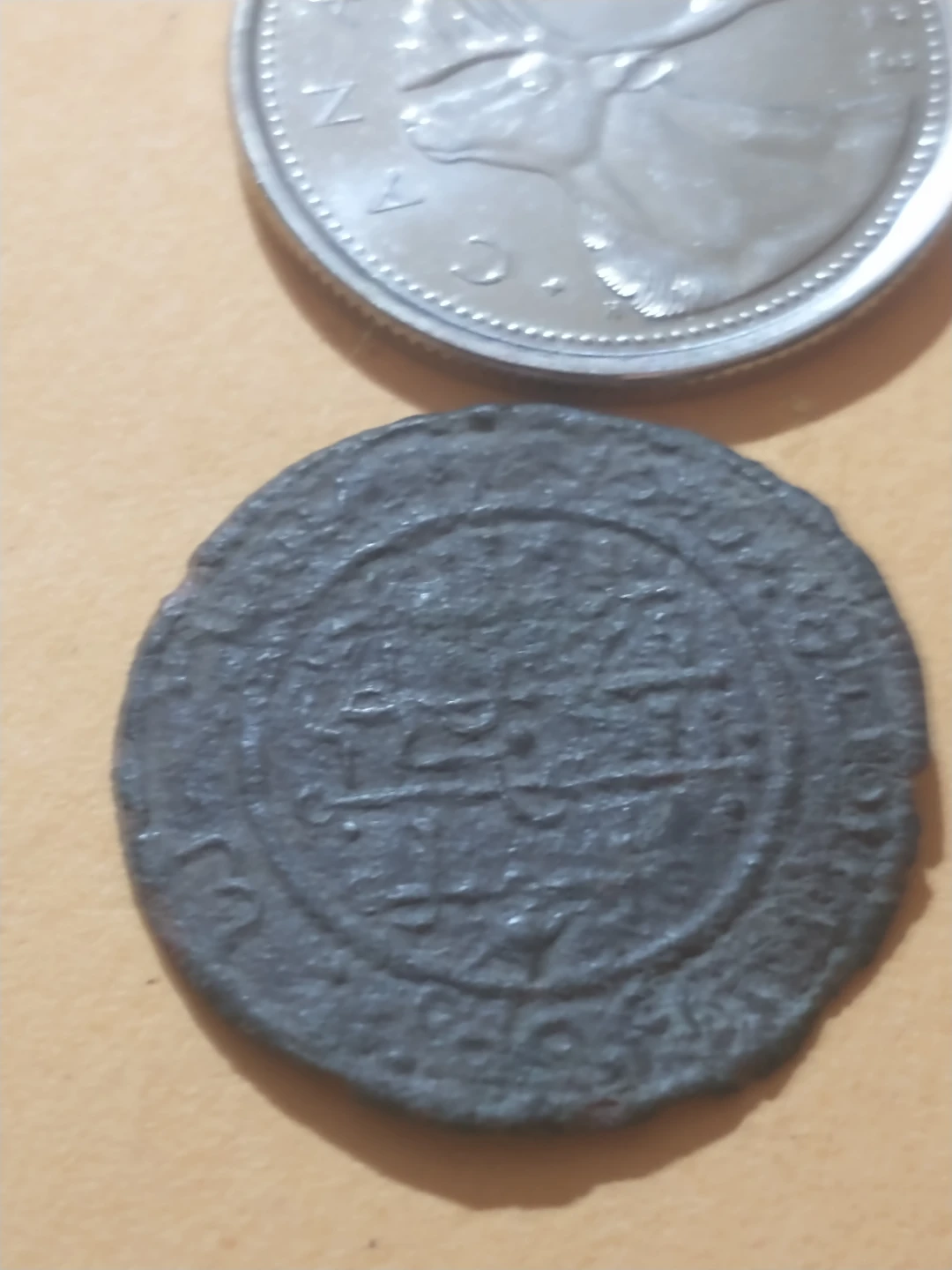 Unique 1172-1196 Hungary Bela III bronze medieval coin - photo 3