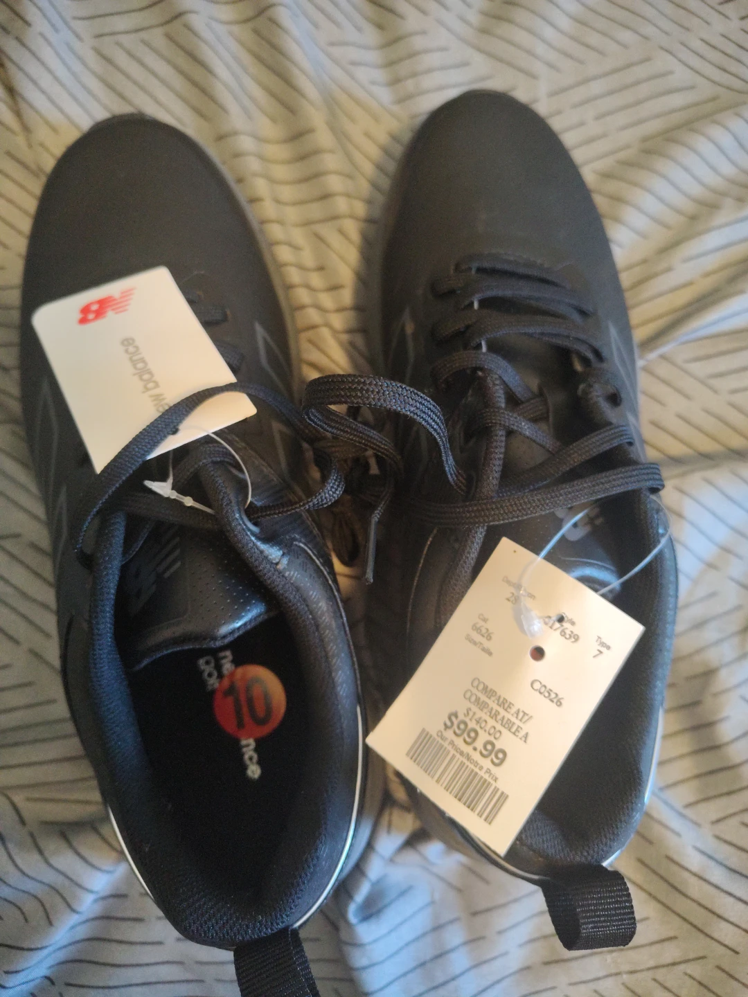 New Balance Black Golf Shoes Size 10