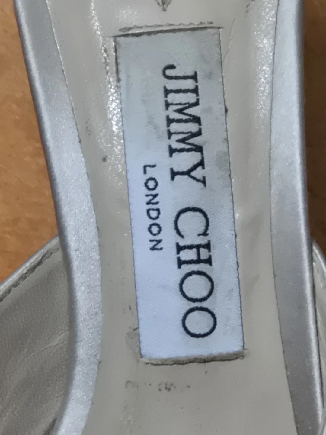 Jimmy Choo Silver Crystal Embellished Mules size 38 - photo 4
