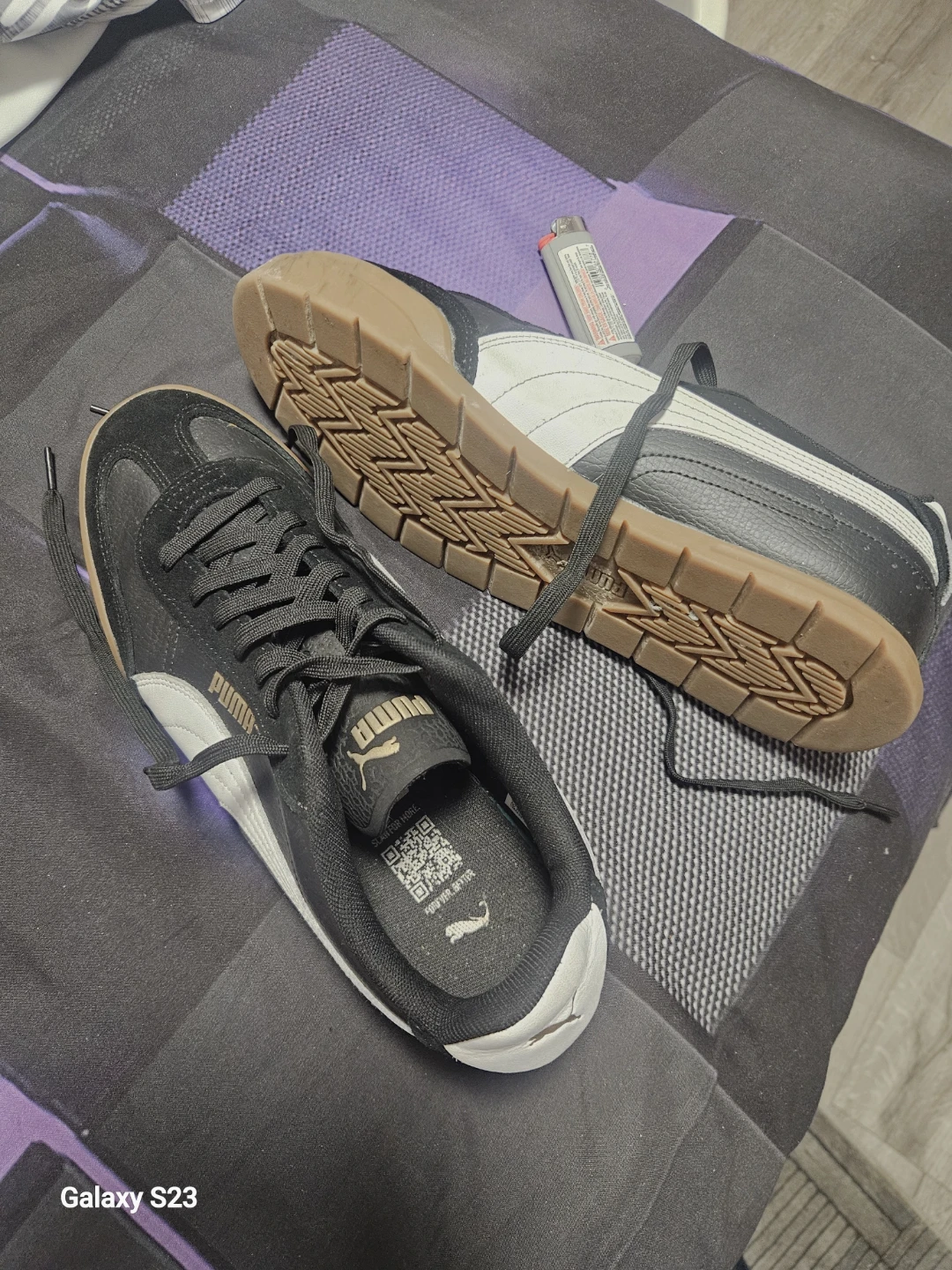 Puma black and white athletic shoes - photo 3