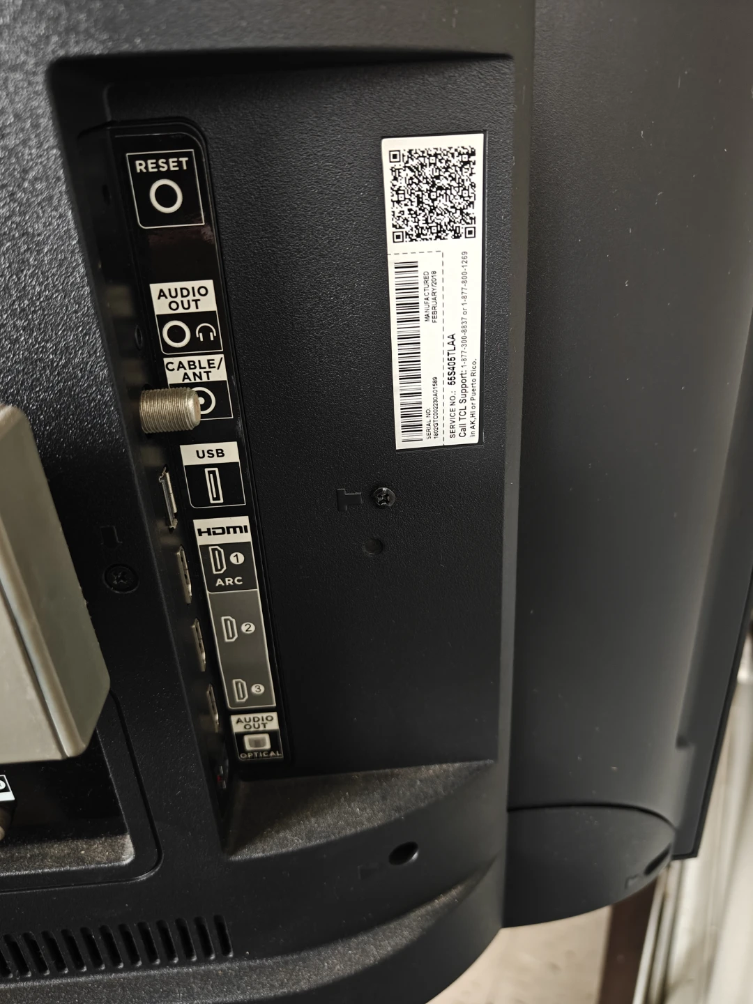 TCL 55" 4K Ultra HD Roku TV with stand - photo 3