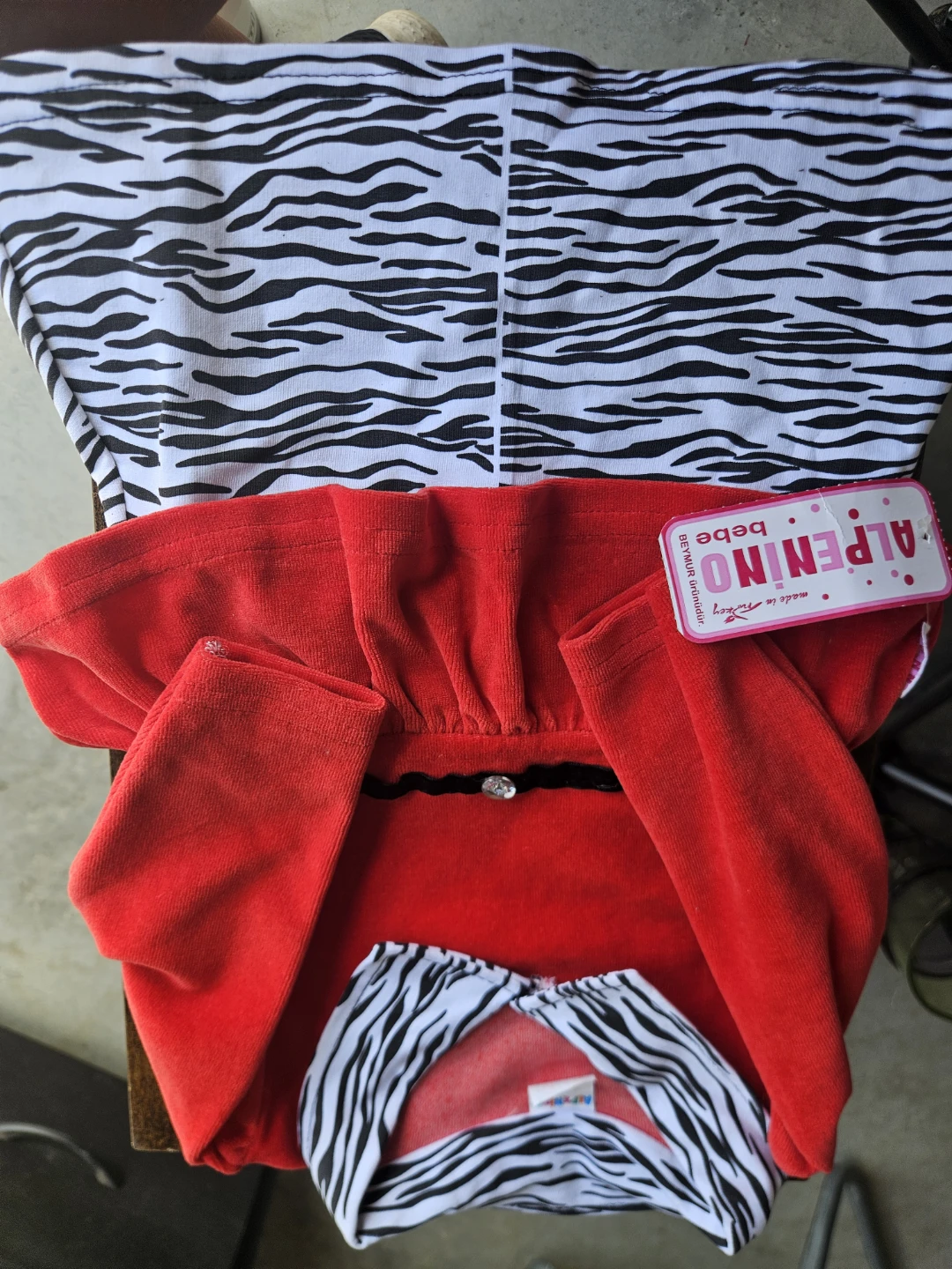 Alpenino Baby Zebra Print Dress