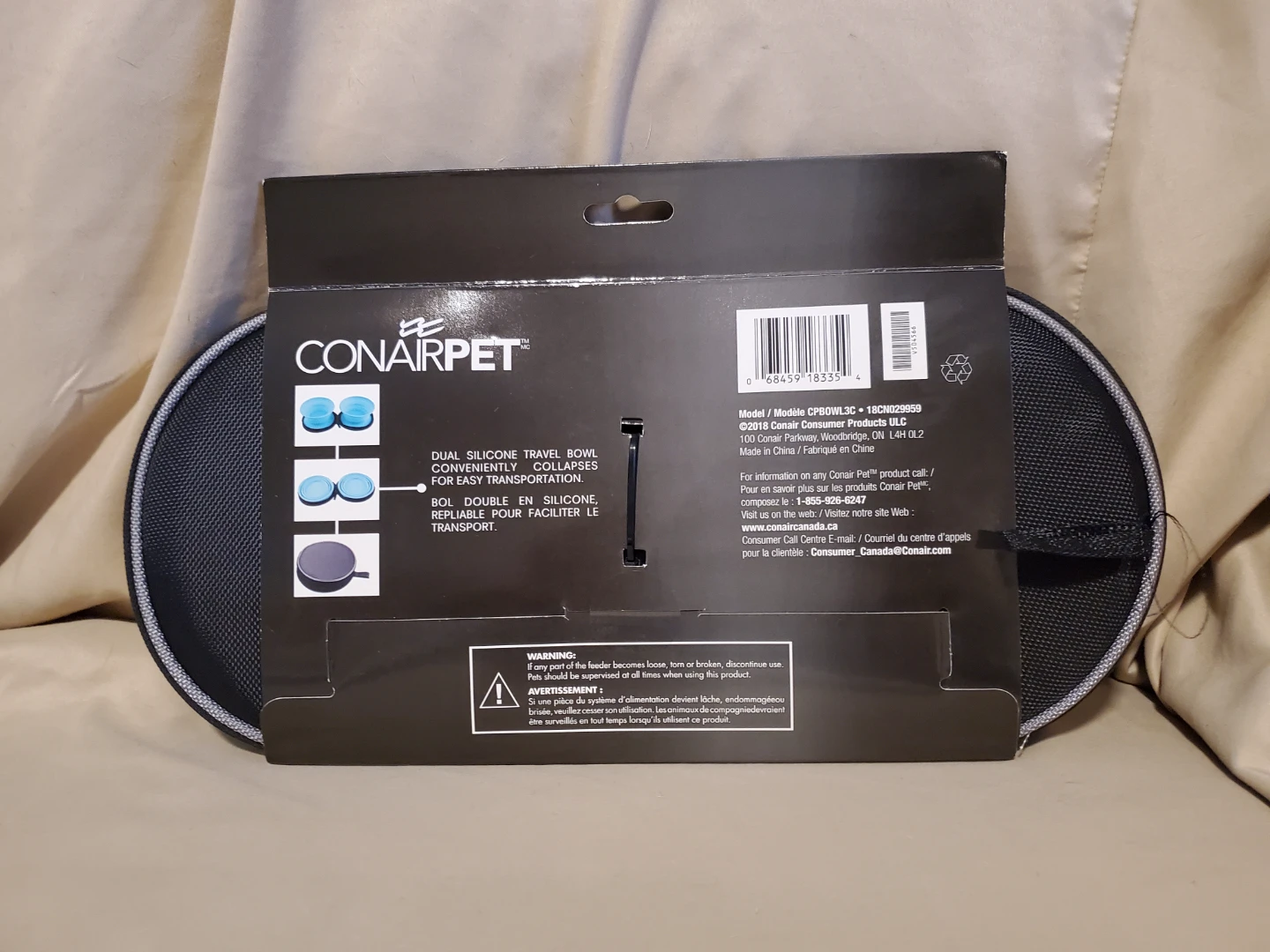 ConairPet Collapsible Travel Bowl Set - 2x 700ml - photo 2