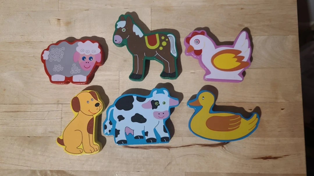 Wooden Farm Animal (Set of 6)