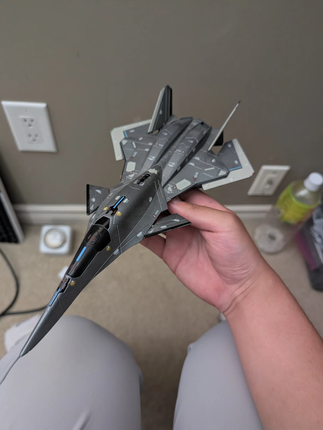 Model Jet Fighter Display